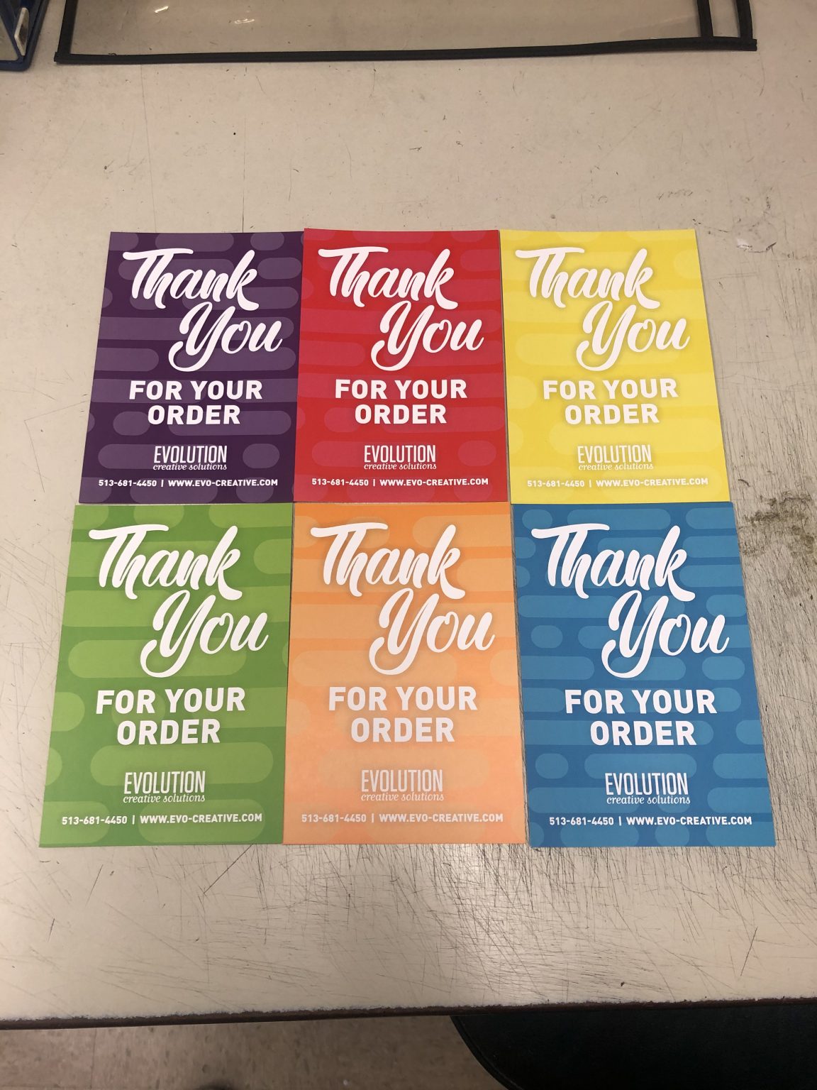 Thank You Cards – Evolution creative solutions