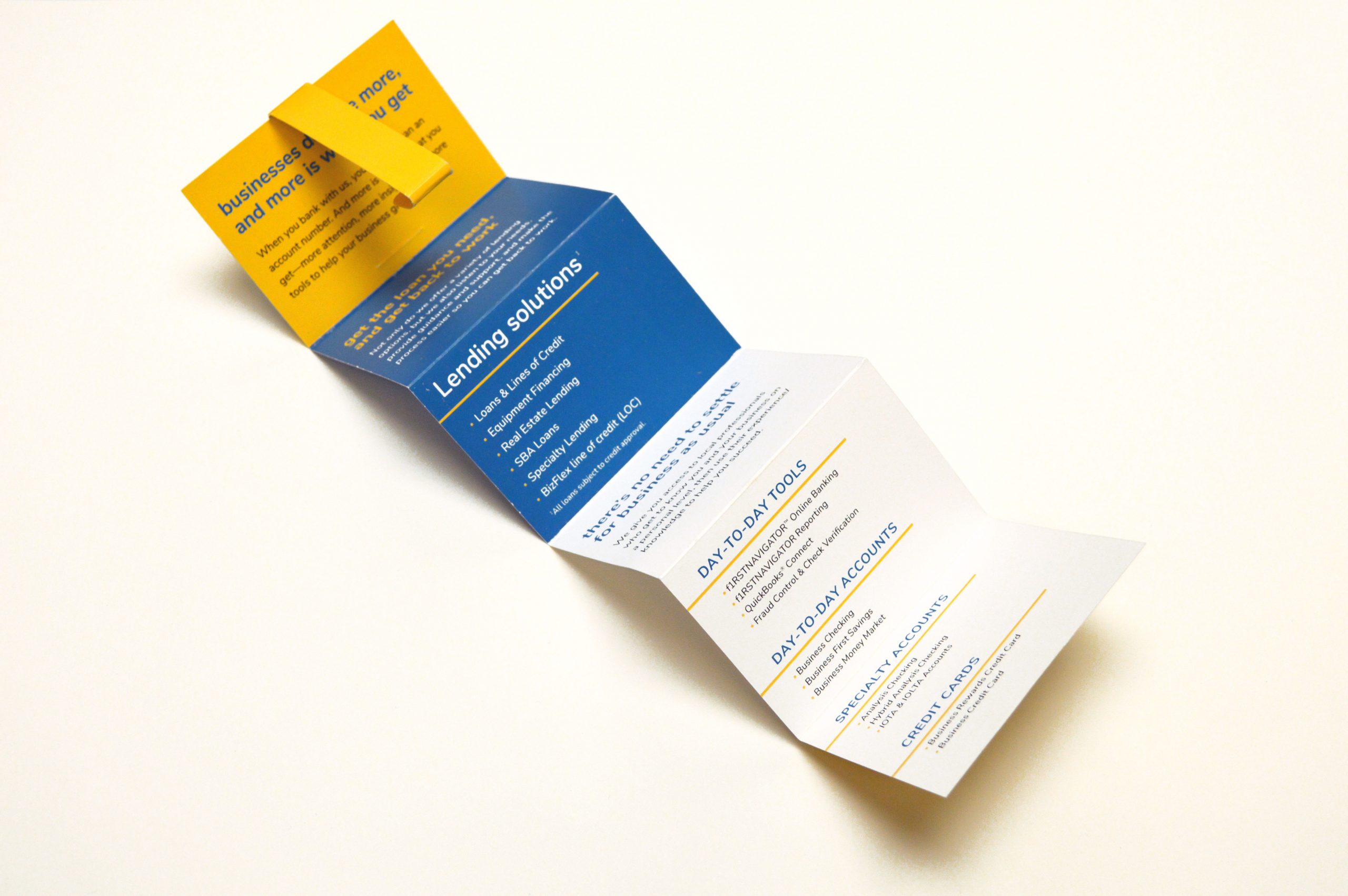Accordion-fold brochure makes a marketing impact – Evolution creative  solutions, image size:2560x1702
