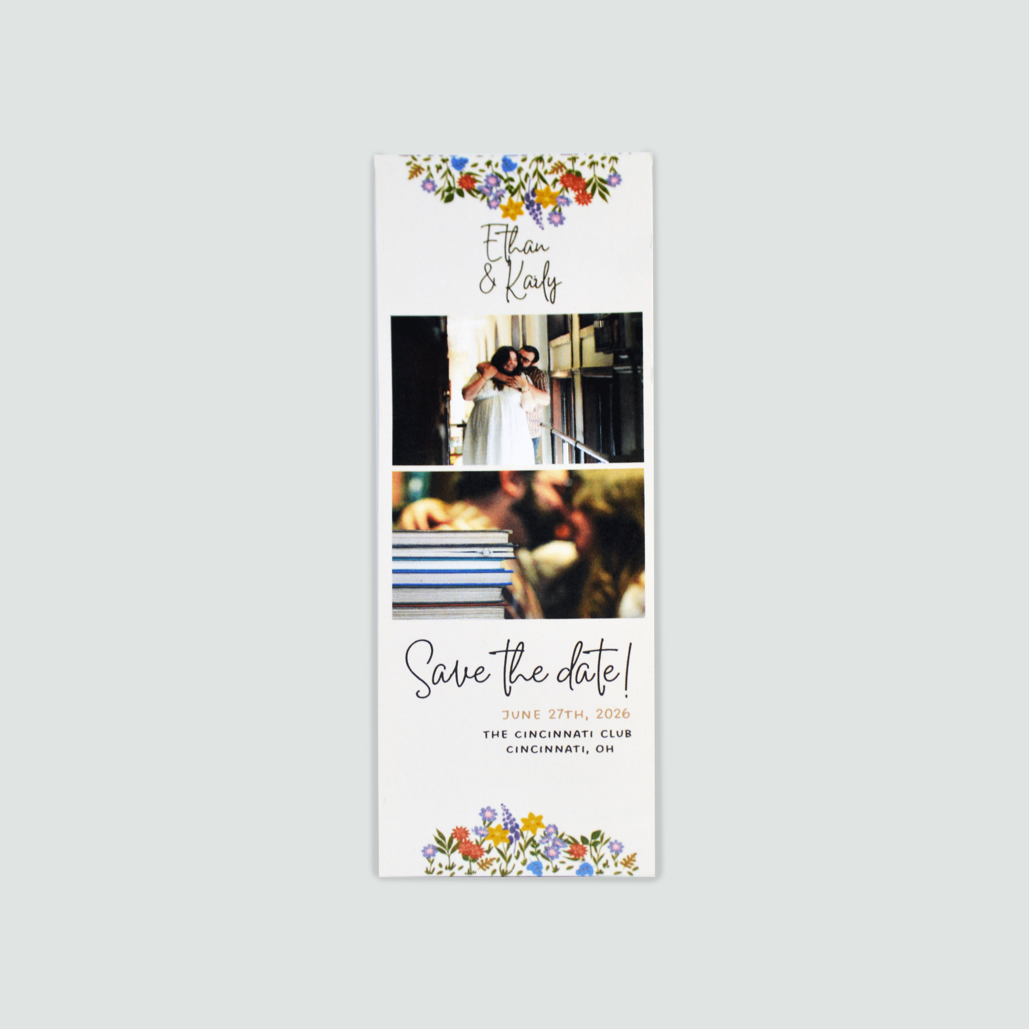 Laminated Bookmark Creates Unique Invitation – Evolution creative solutions